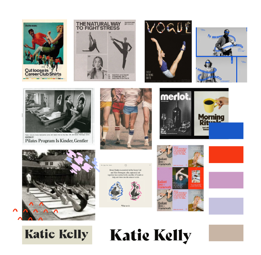 katie kelly pilates moodboard
