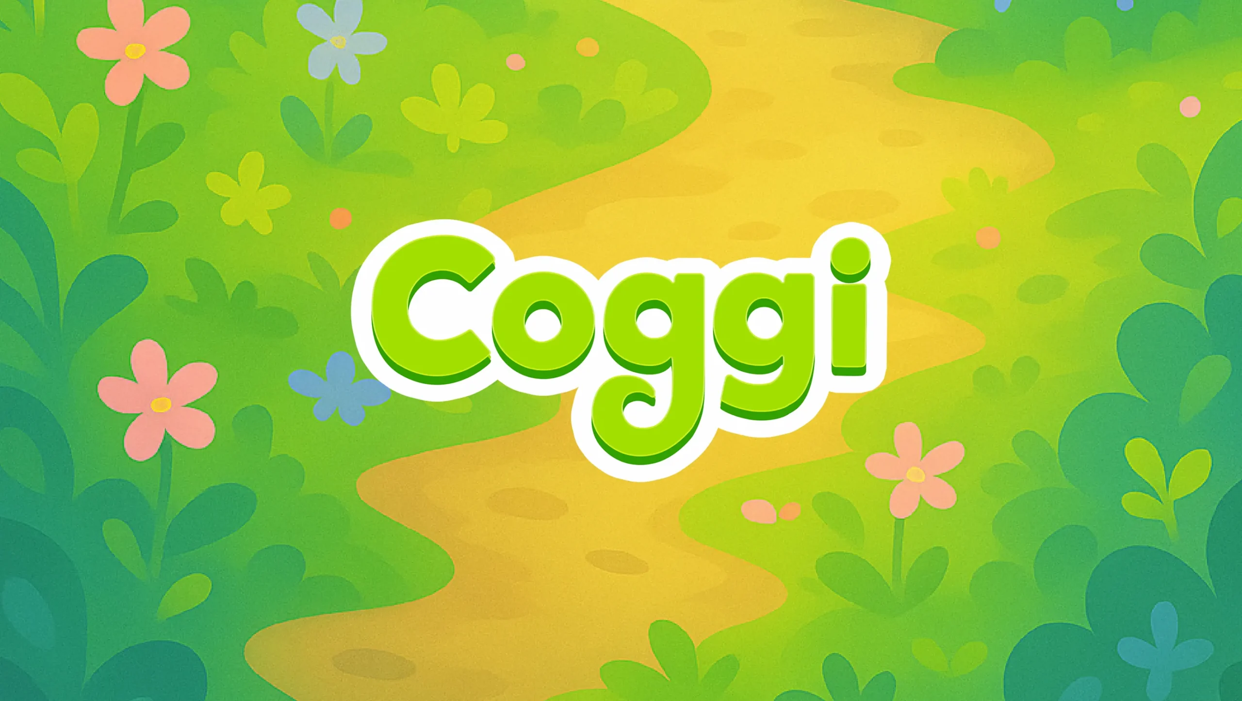Coggi logo on illustrated background